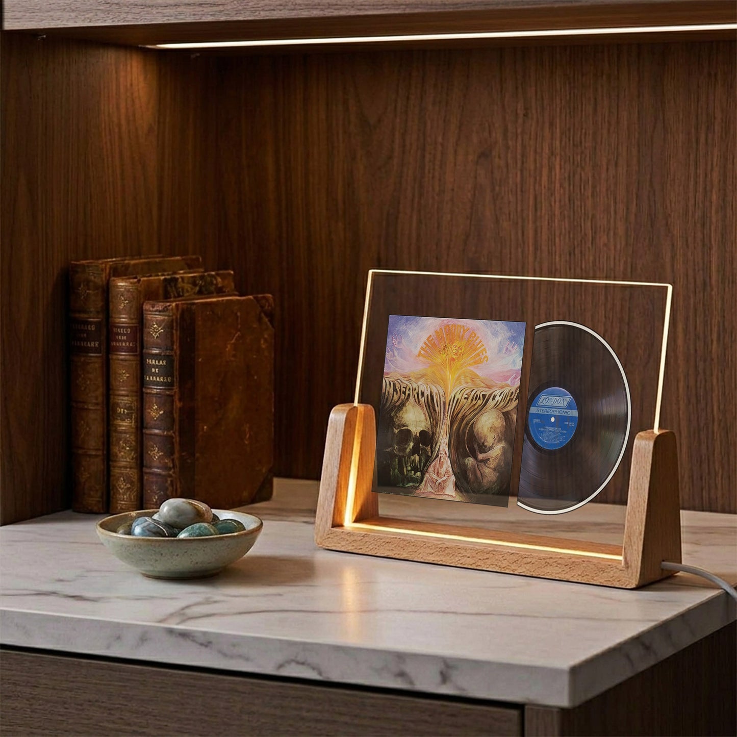 The Moody Blues In Search of the Lost Chord Acrylic Light – Iconic Album Vinyl LED Display