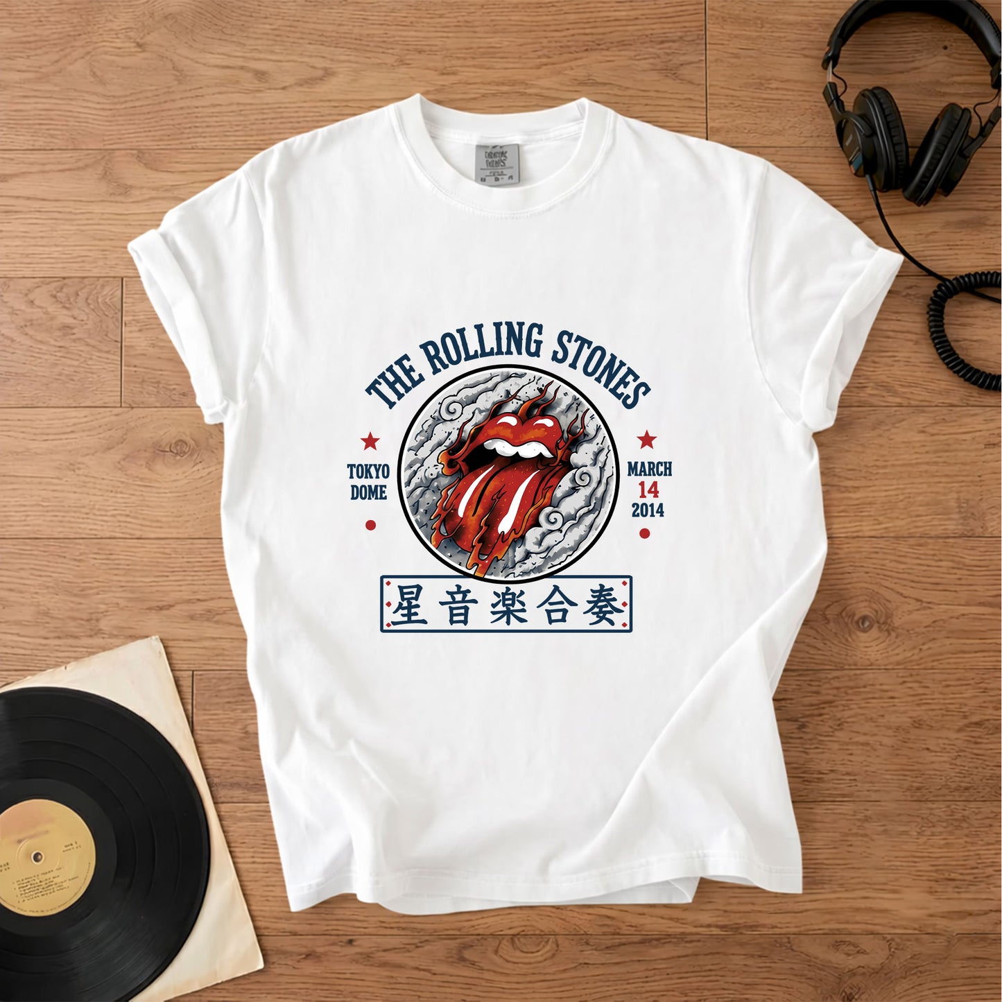 The Rolling Stones 2014 Tokyo Dome Japan Graphic T-Shirt – Retro Rock Metal Music Fan Merch Tee