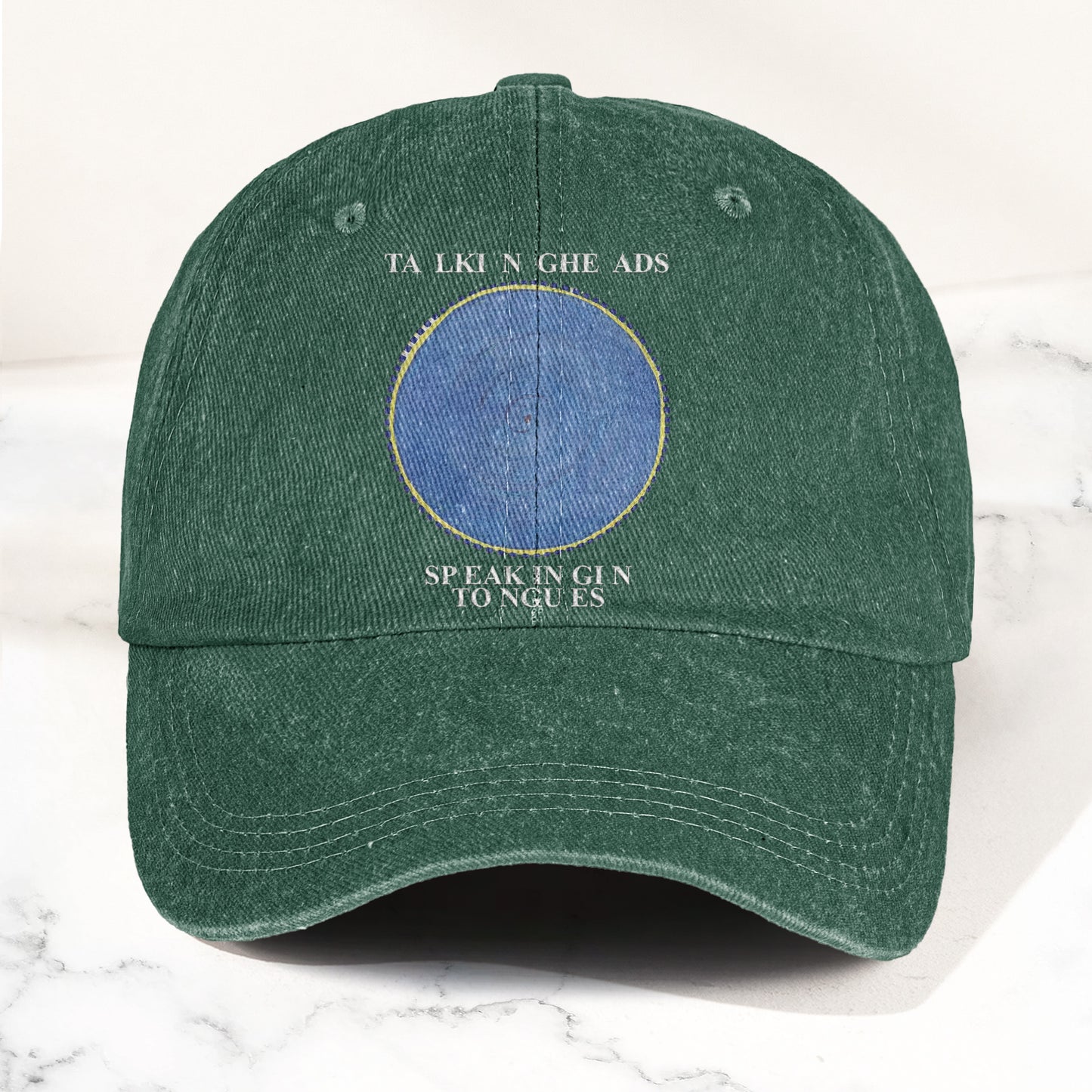 Talking Heads Speaking in Tongues Denim Cap – Retro Music Fan Concert Cap Gift For Dad Father's Day (With Box)