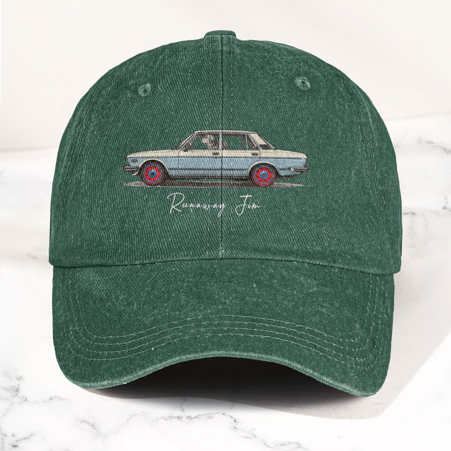 Phish Runaway Jim Car Parody Denim Cap – Retro Music Fan Concert Cap Gift For Dad (With Box)