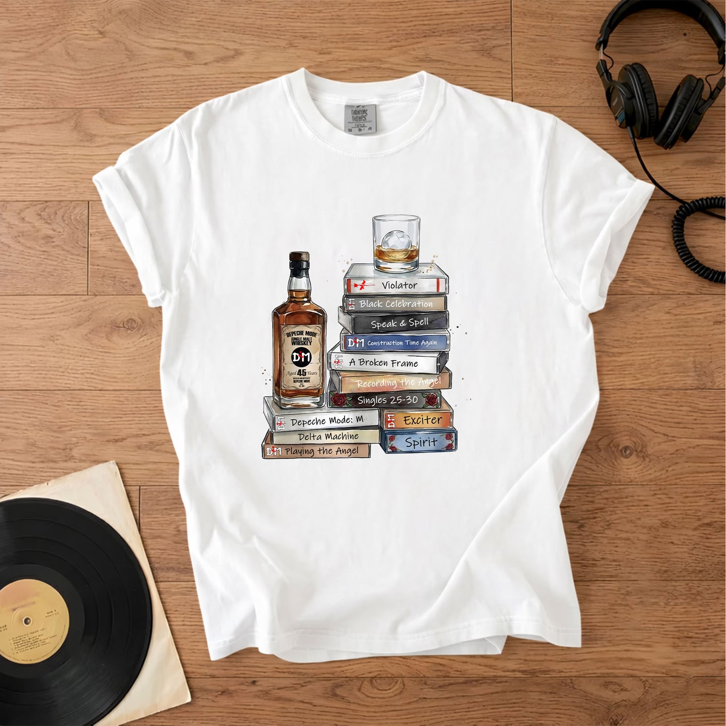 Depeche Mode Cassette Album Collection T-Shirt – Retro Music Depeche Mode Merch Tee