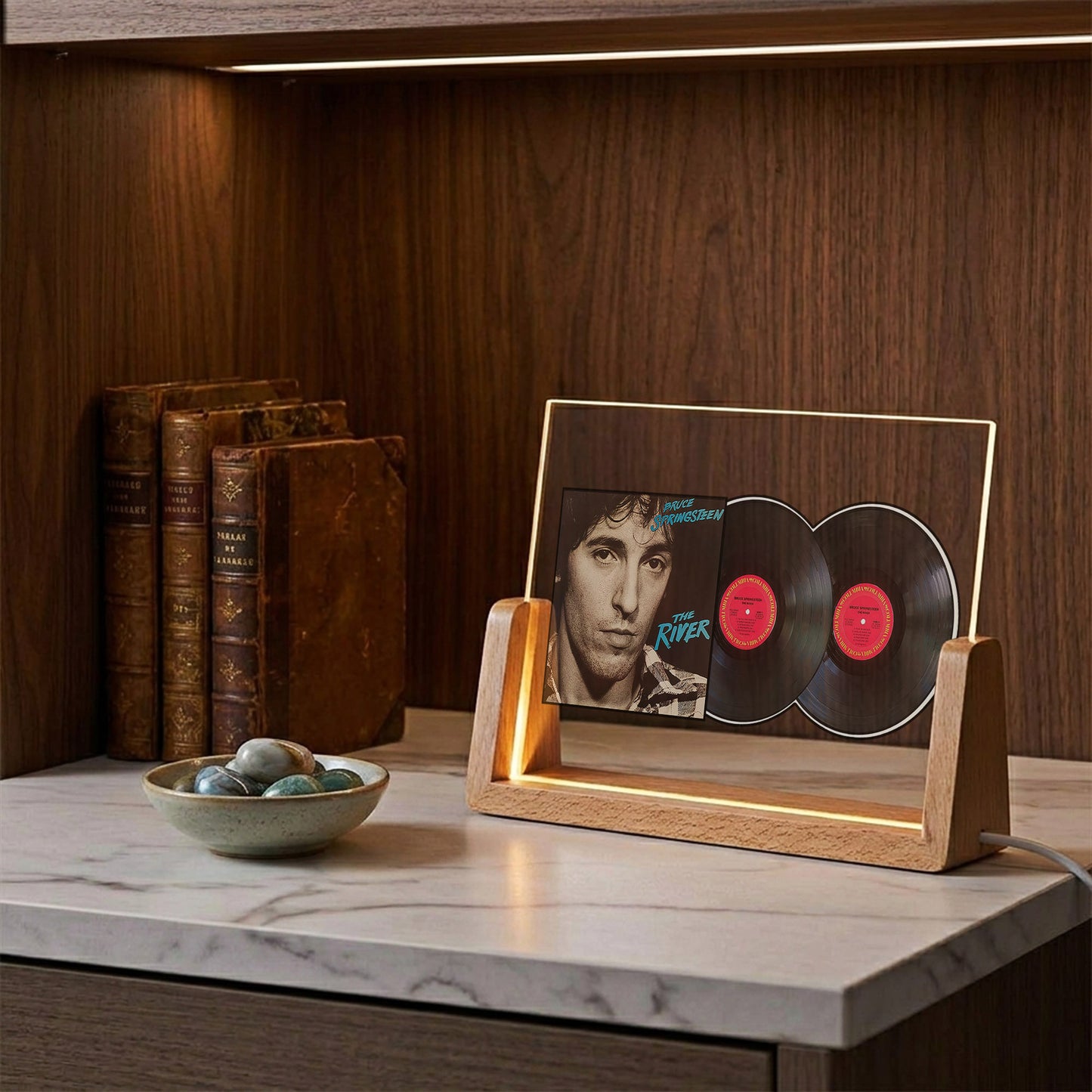 Bruce Springsteen The River Acrylic Light – Iconic Double Album Vinyl LED Display for Rock Fans
