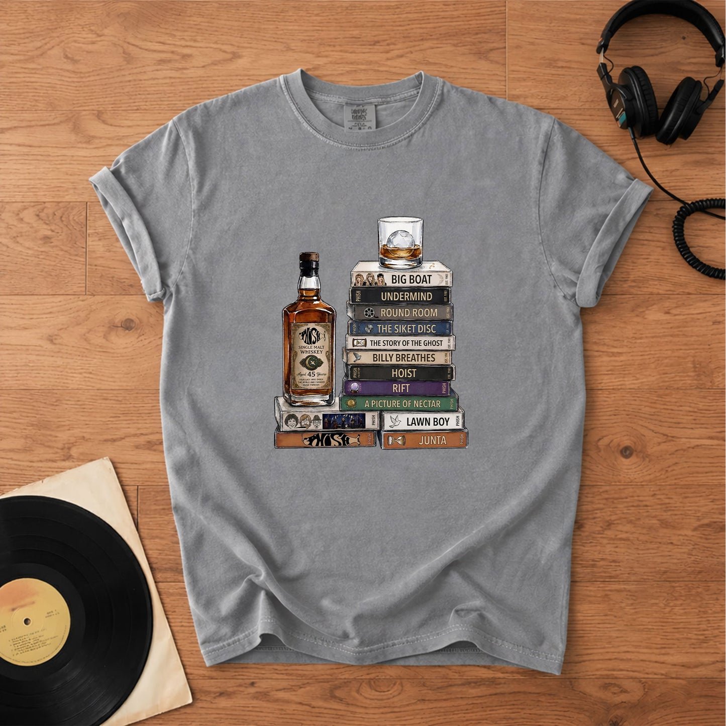 Phish Cassette Album Collection Vintage T-Shirt – Retro Music Phish Merch Tee