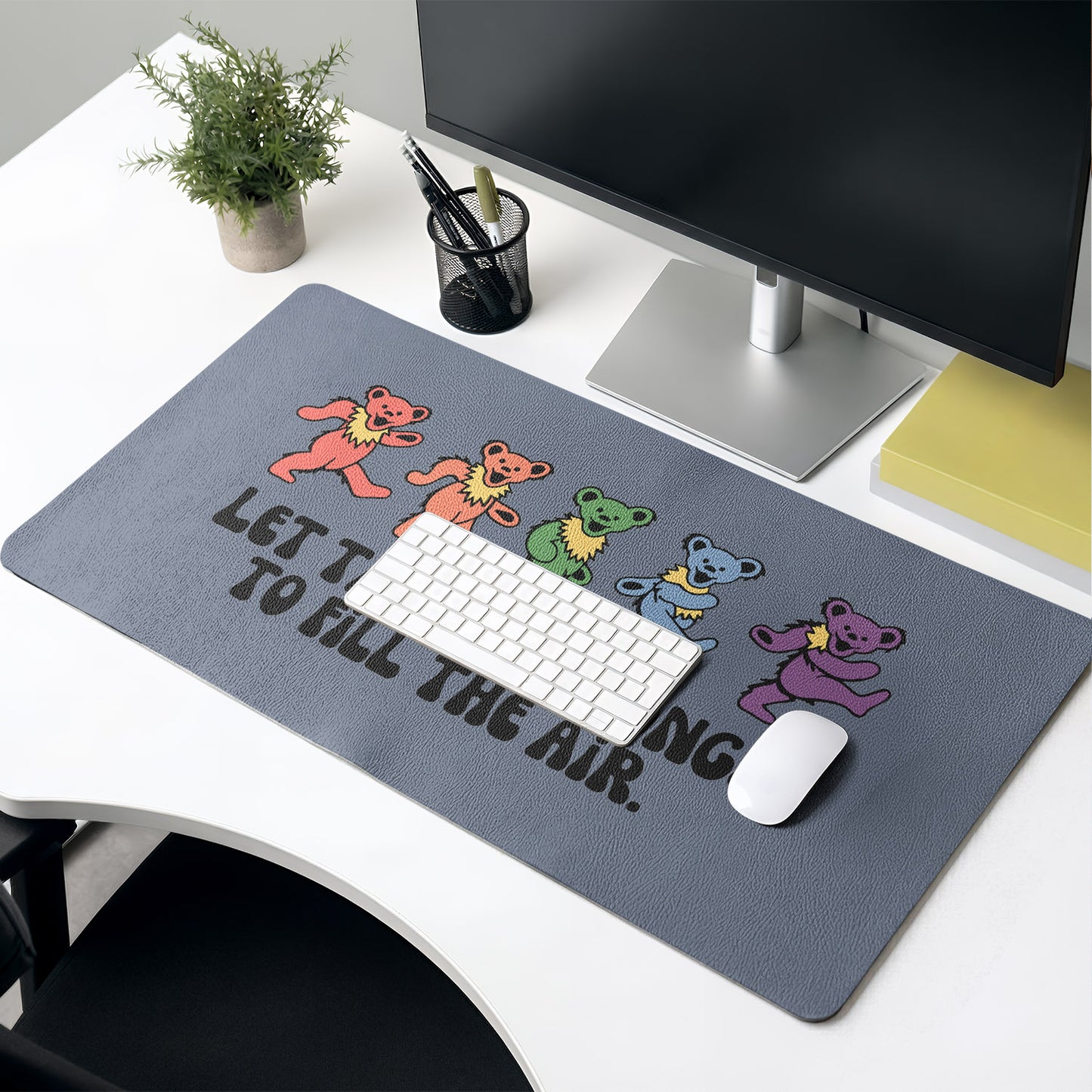 Grateful Dead Dancing Bears Desk Mat – Non-slip Home Office Gift Keyboard Pad Birthday Gift For Music Fan