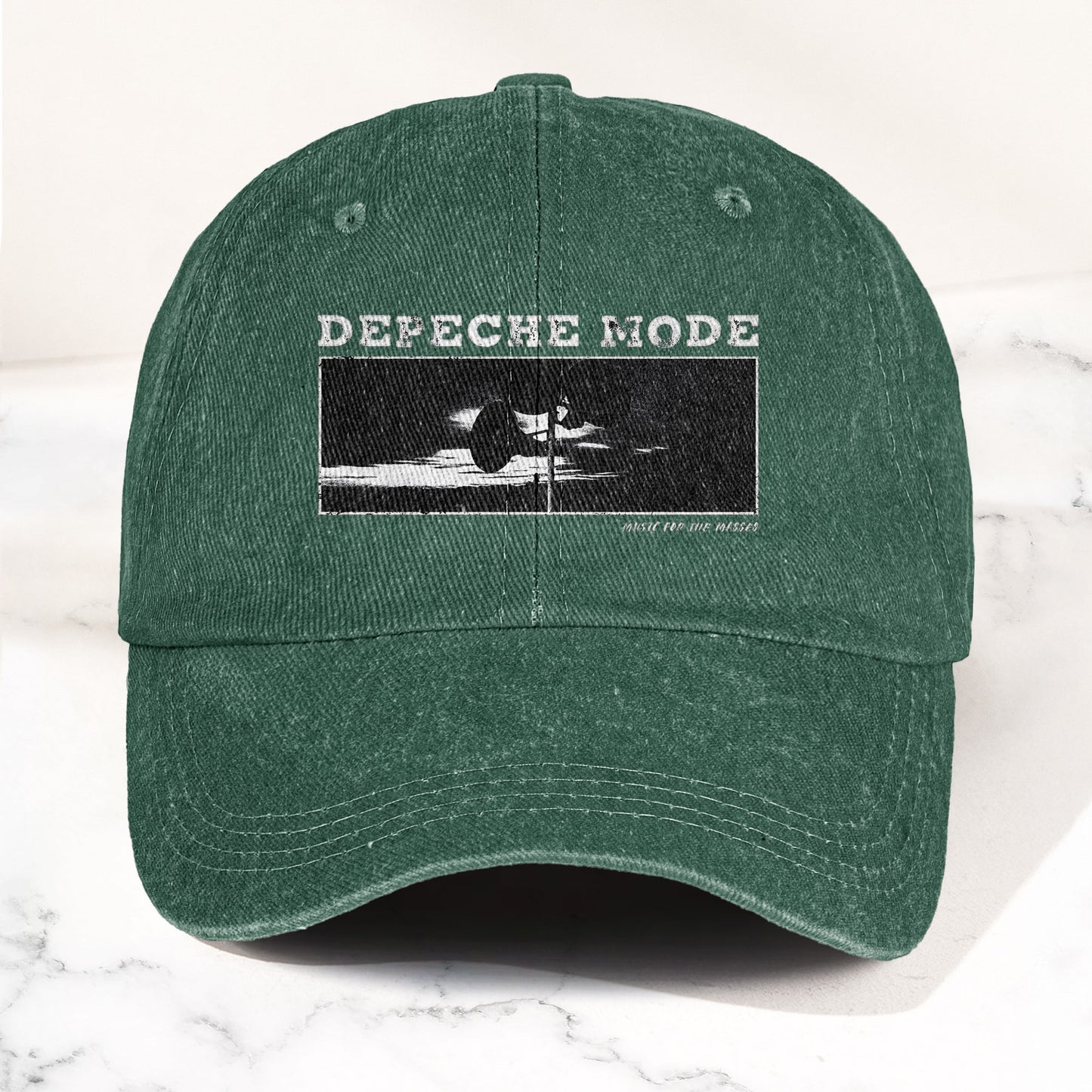 Music for the Masses Denim Cap – Retro Depeche Mode Merch Dad Hat (With Box)