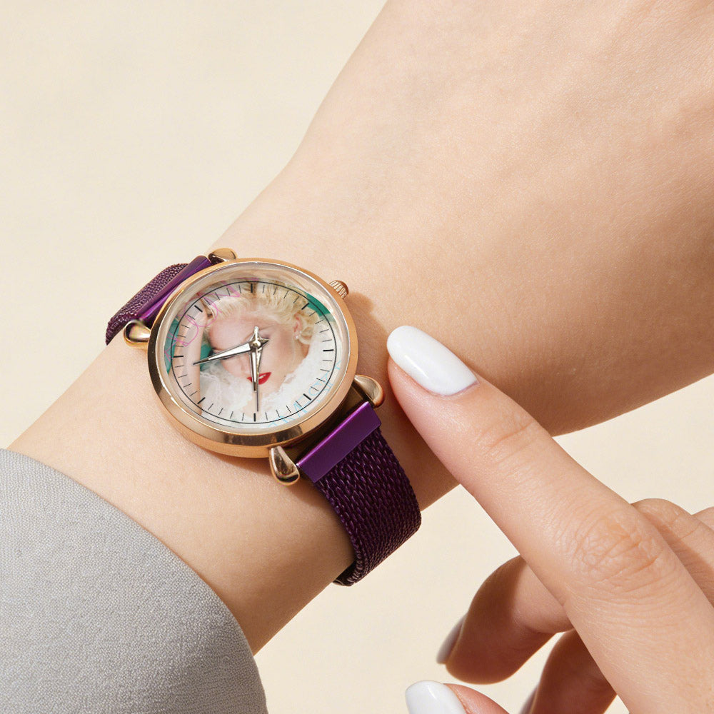Madonna Vintage Portrait Watch – Classic Pop Star Design Available
