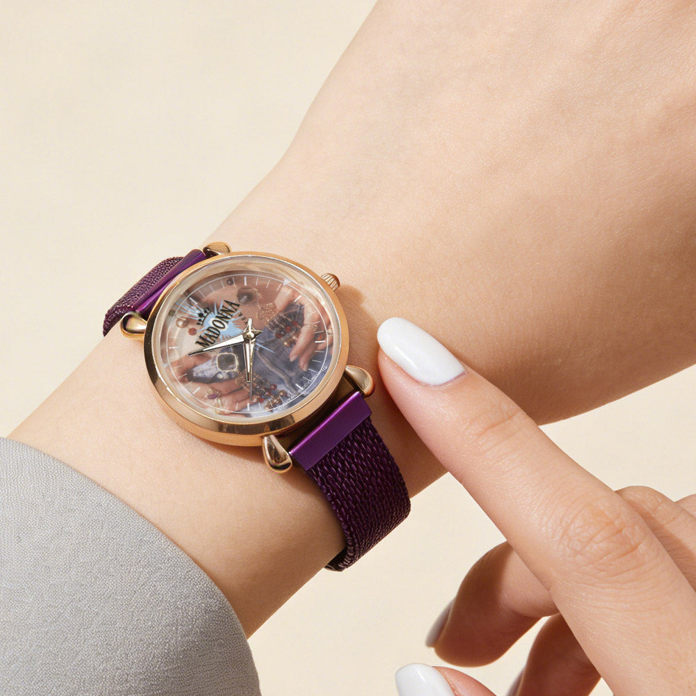 Madonna Vintage Portrait Watch – Classic Pop Star Design Available