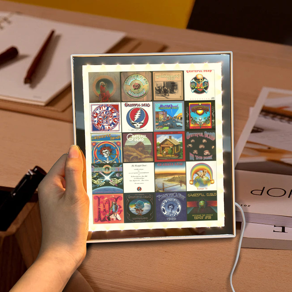 Grateful Dead Acrylic Light Mirror – Dual-Mode Music Tribute Gift