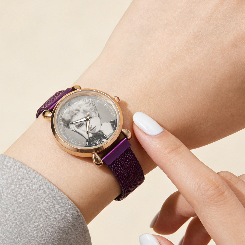 Madonna Vintage Portrait Watch – Classic Pop Star Design Available
