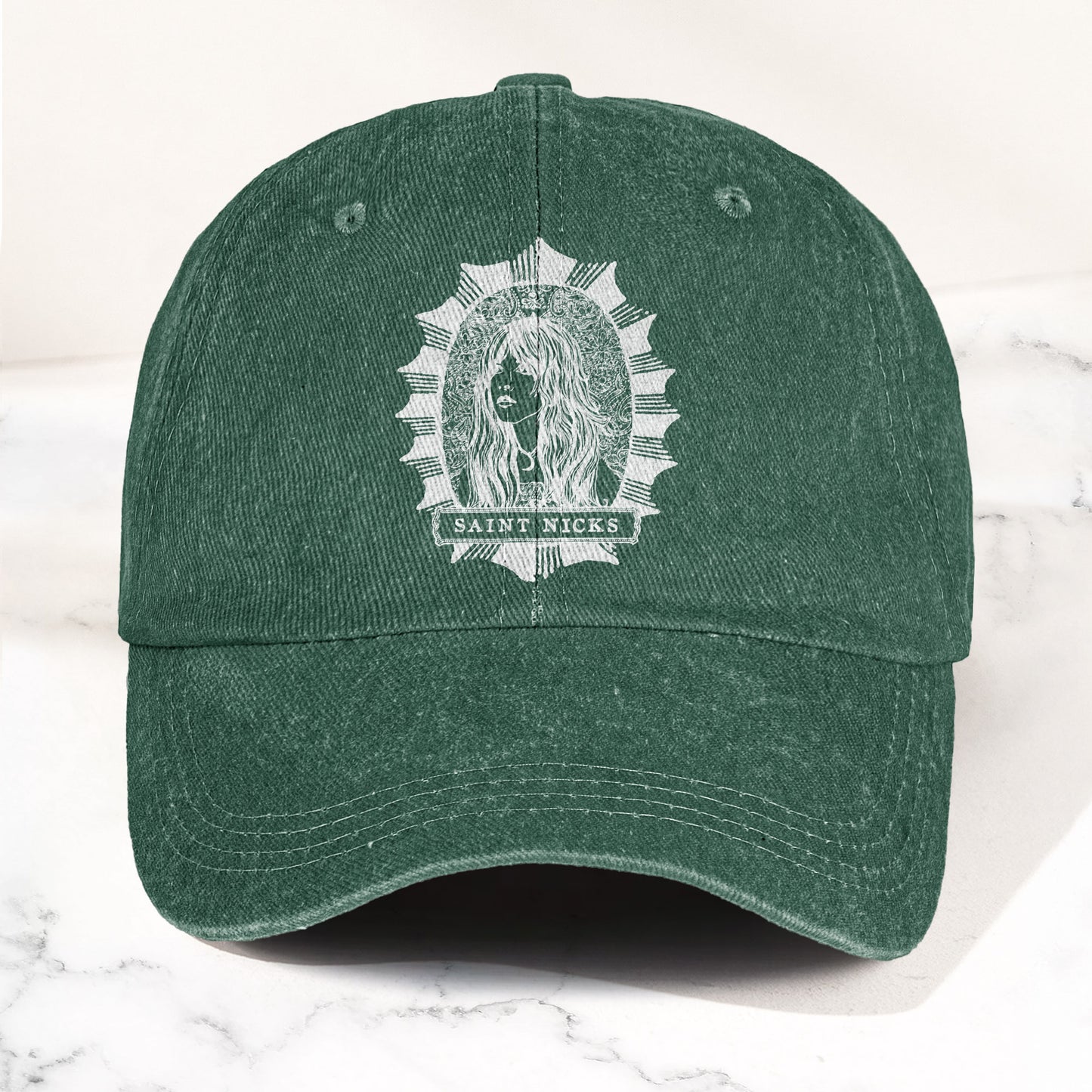 Saint Nicks Stevie Nicks Vintage Denim Cap – Retro Music Band Cap Gift For Dad (With Box)
