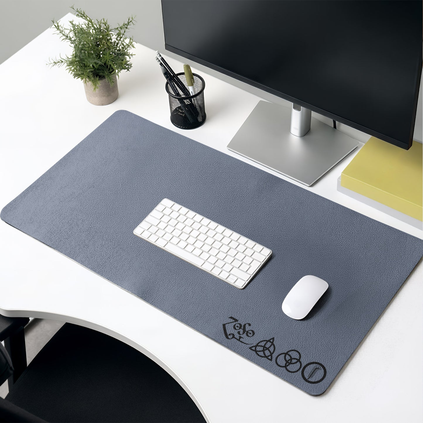Led Zeppelin Zoso Logo Desk Mat – Non-slip Home Office Gift Keyboard Pad Birthday Gift For Music Fan