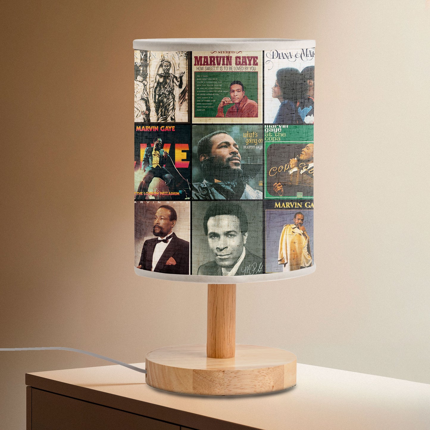 Marvin Gaye Album Cover Lamp – Soul & Motown Nostalgia Home Decor