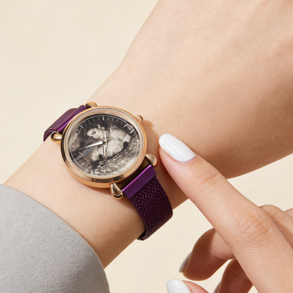 Madonna Vintage Portrait Watch – Classic Pop Star Design Available