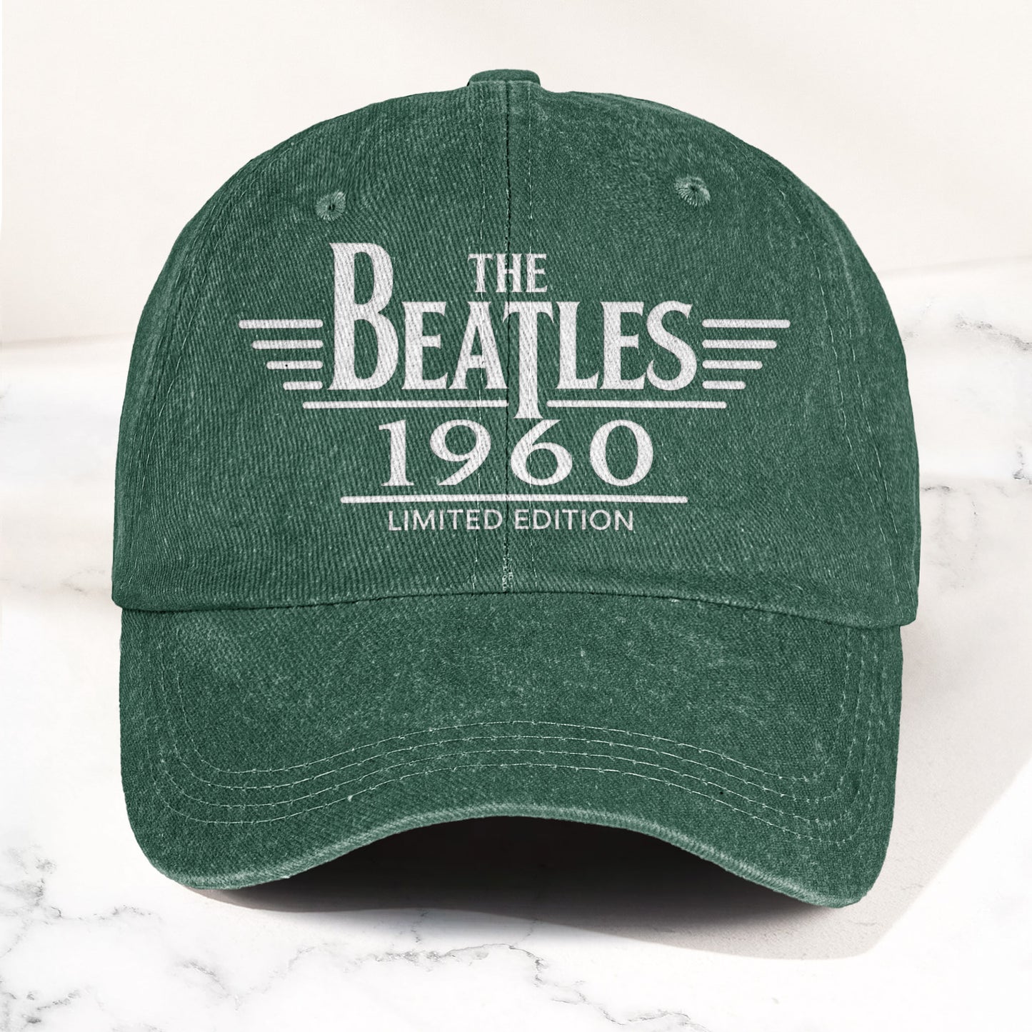 The Beatles Band Logo 1960 Denim Cap – Vintage Dad Cap Gift For Dad (With Box)