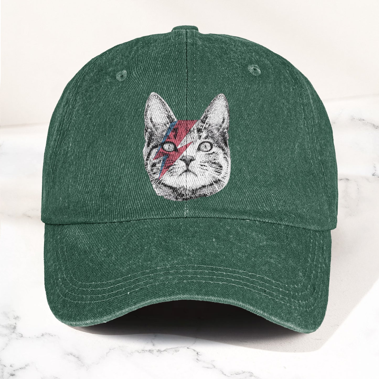 Kitty Stardust Denim Cap – David Bowie Inspired Merch Dad Hat (With Box)