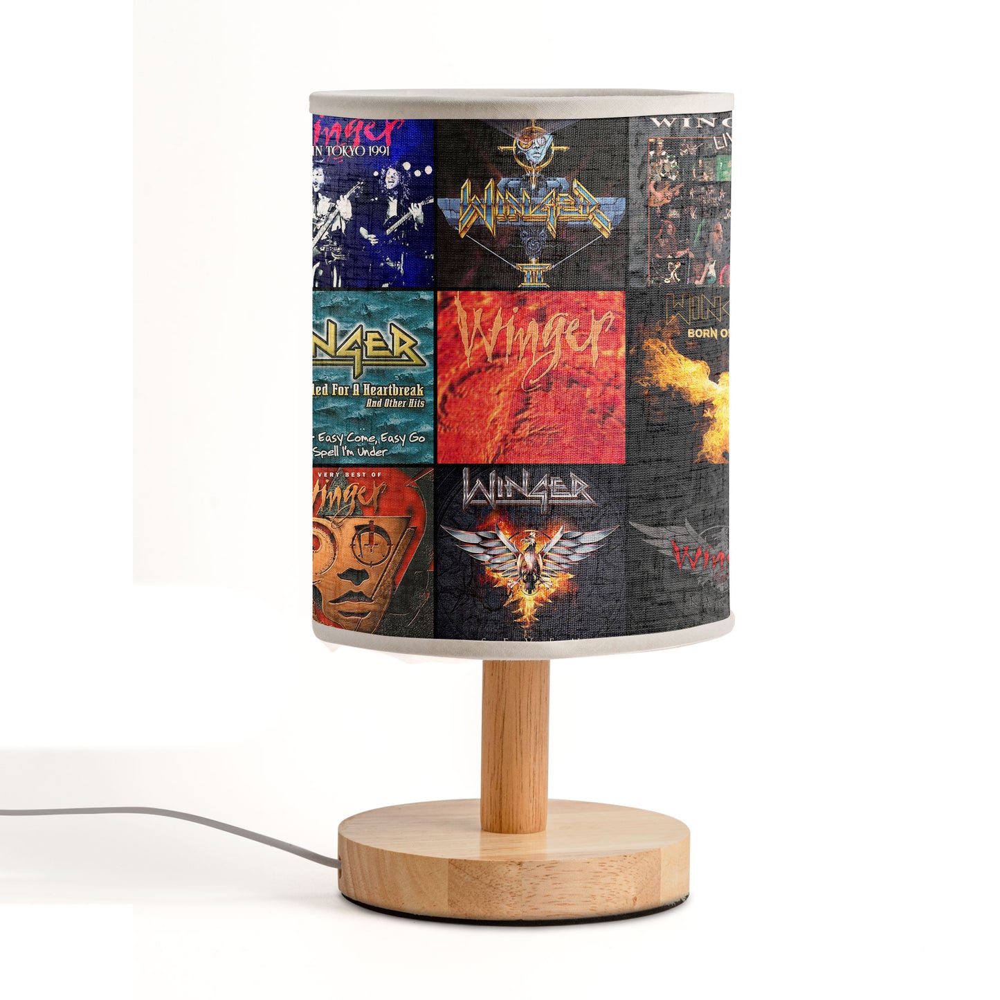 ⚡ Winger Album Art Lamp – Rock Fire & Electric Passion
