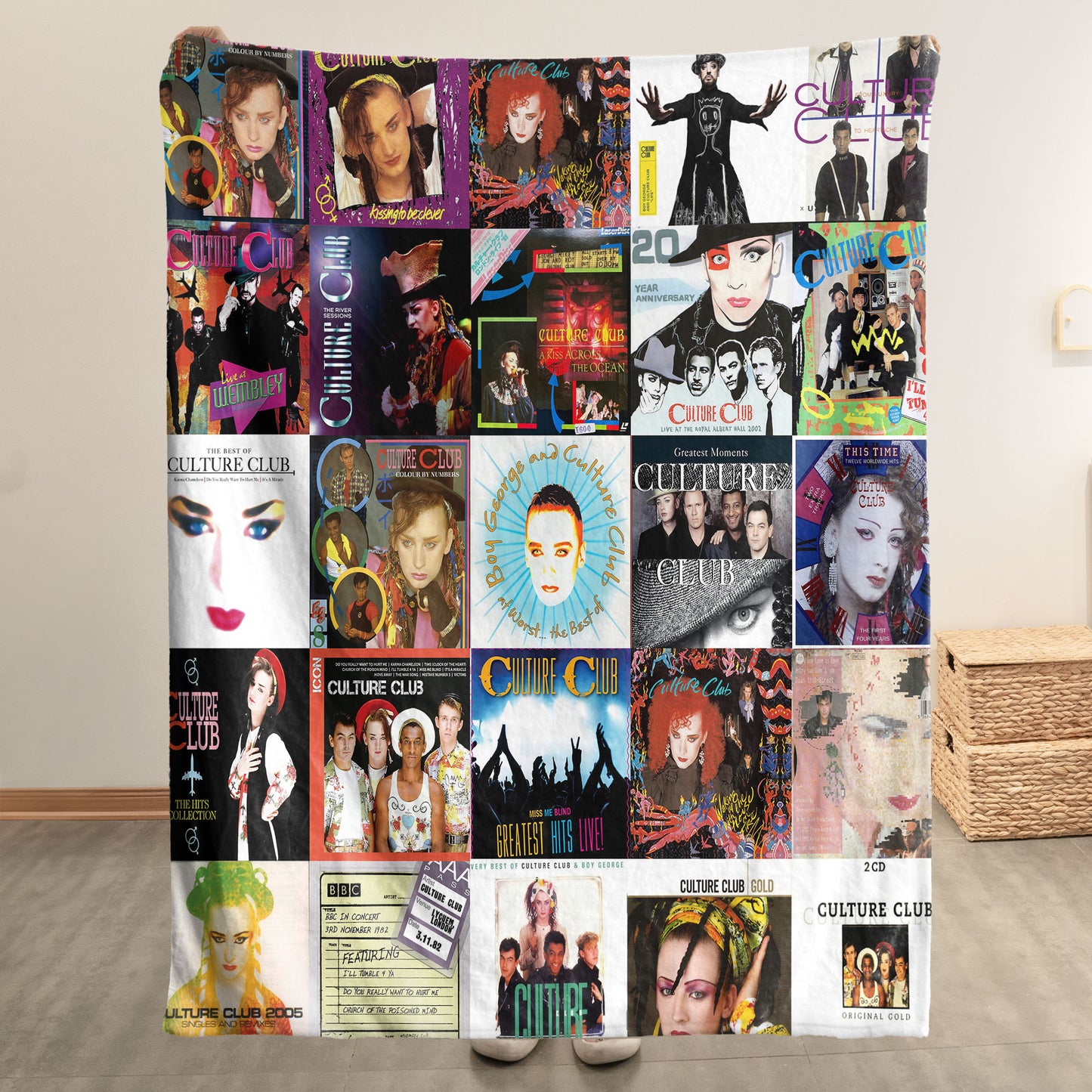 Culture Club Sherpa Blanket – A Vibrant Tribute to ’80s Pop Icons