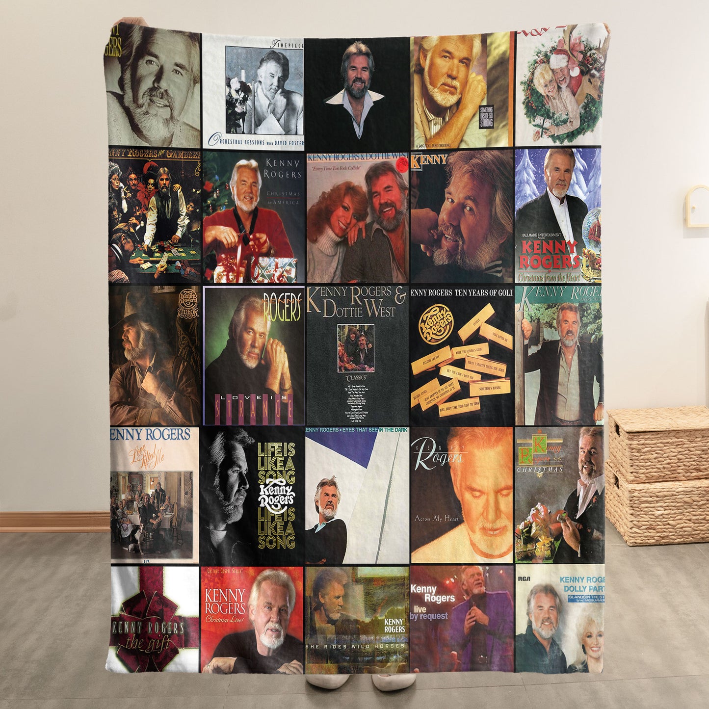 Kenny Rogers Sherpa Blanket – A Warm Tribute to Timeless Country Memories