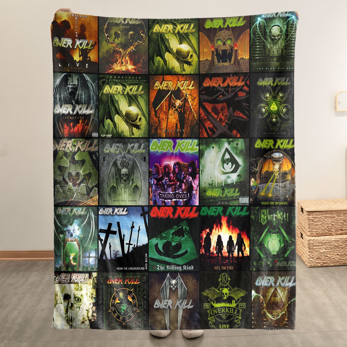 Overkill Sherpa Blanket – A Thrash Metal Time Capsule for True Fans