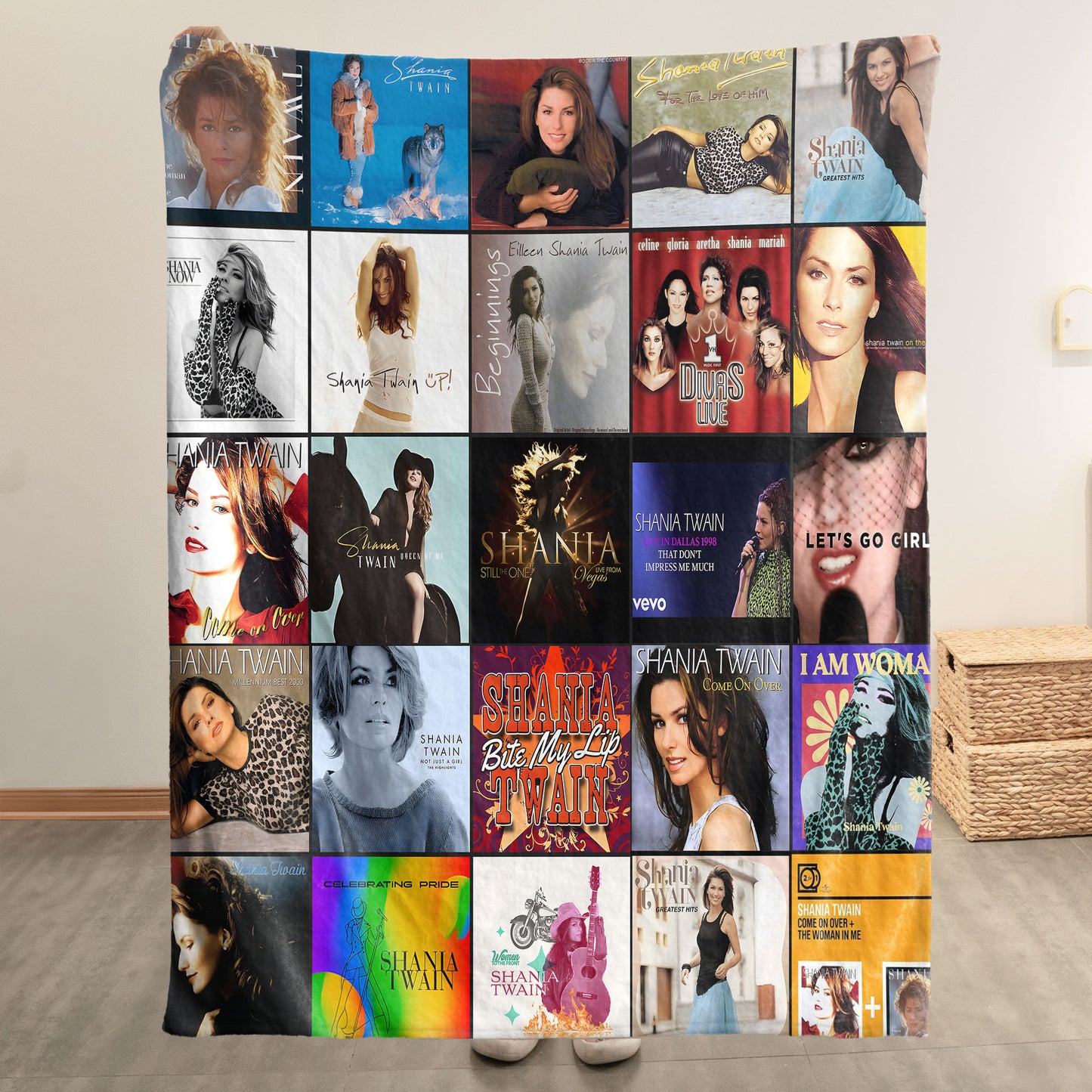 Shania Twain Sherpa Blanket – A Country-Pop Icon Tribute for True Fans
