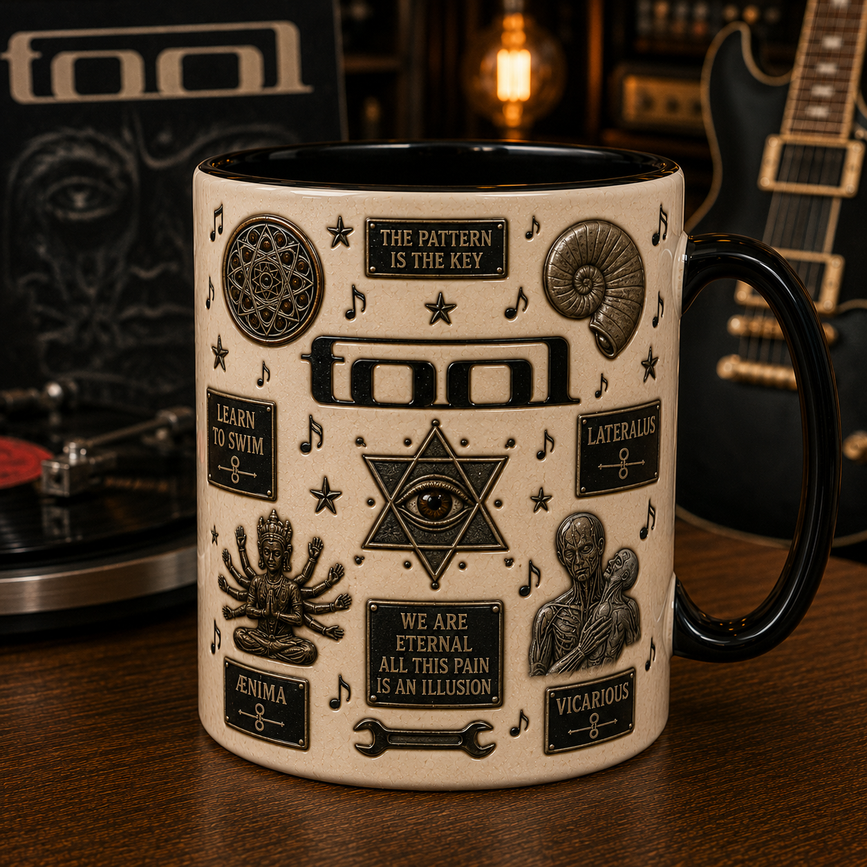 Tool Band Ceramic Mug – Schism Sacred Geometry Coffee Cup Fan Gift