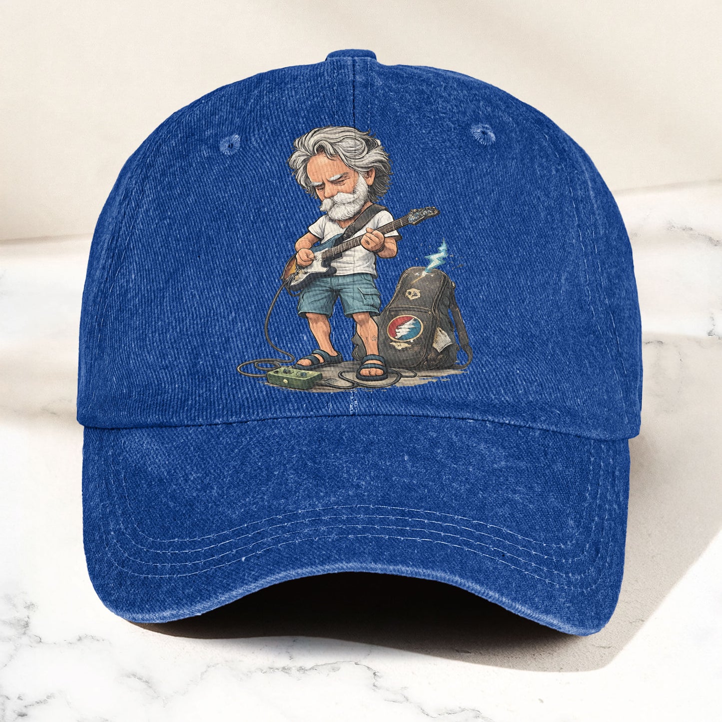 Grateful Dead Denim Cap – Bob Weir Guitarist Vintage Dad Hat ( With Box)