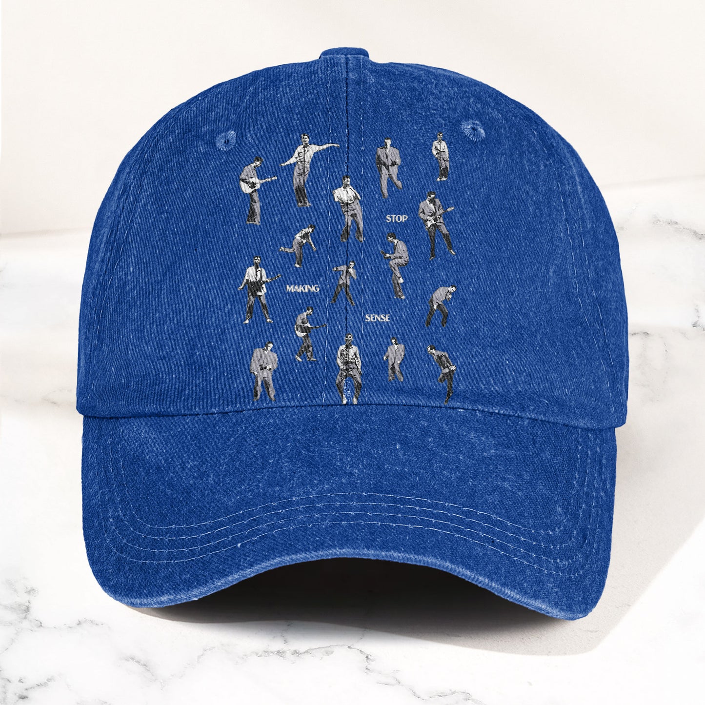 Talking Heads Stop Making Sense Dance Denim Cap – Retro Music Fan Concert Cap Gift For Dad Father's Day (With Box)