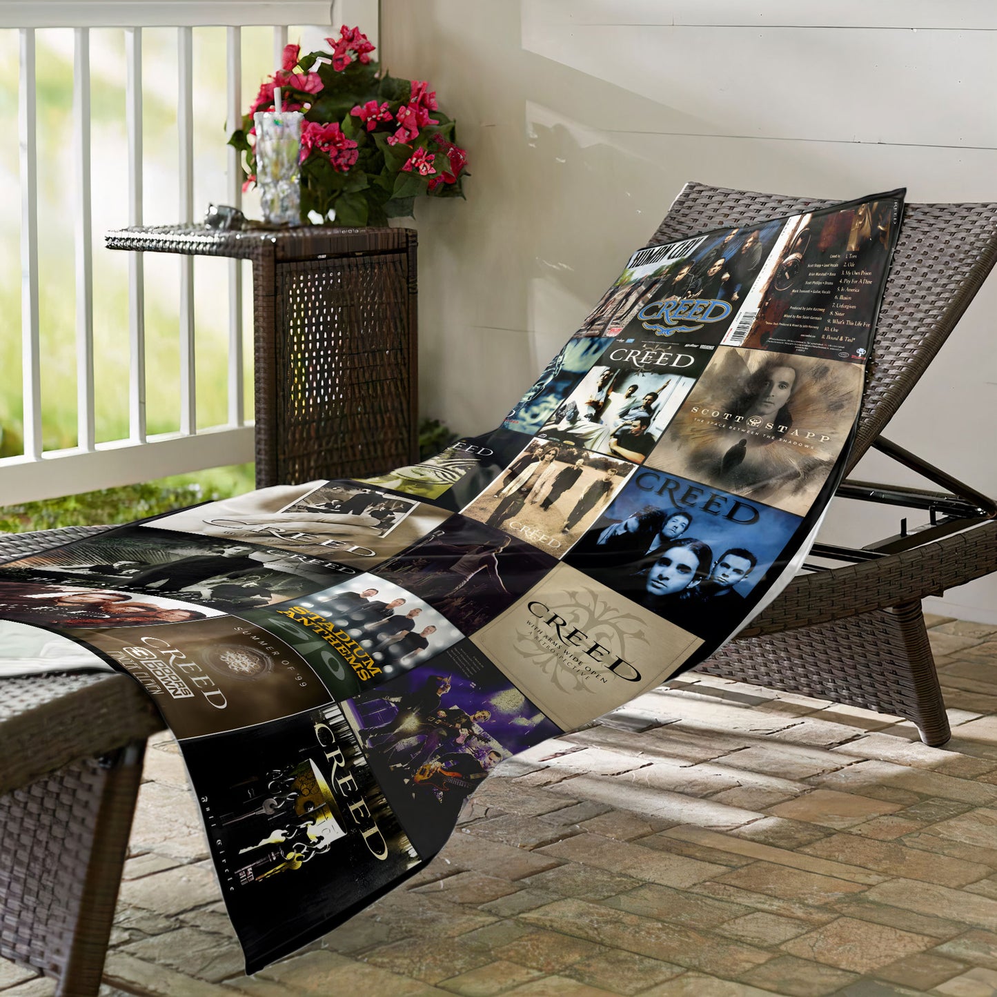 Creed Beach Towel – Album Cover Collage Classic Rock Towel