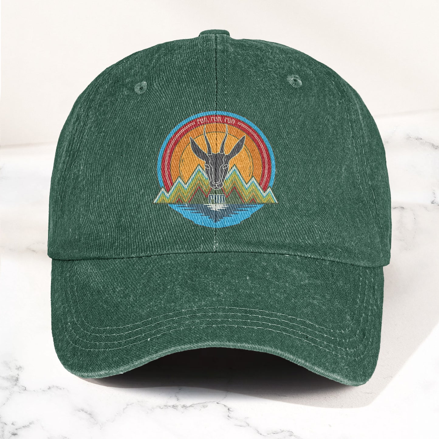 Phish Antelope Run Logo Denim Cap – Retro Music Phish Cap Gift For Dad (With Box)
