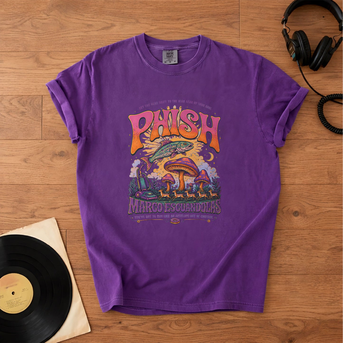 Phish Marco Escuandolas T-Shirt – Retro Rock Music Phish Bands Merch Tee