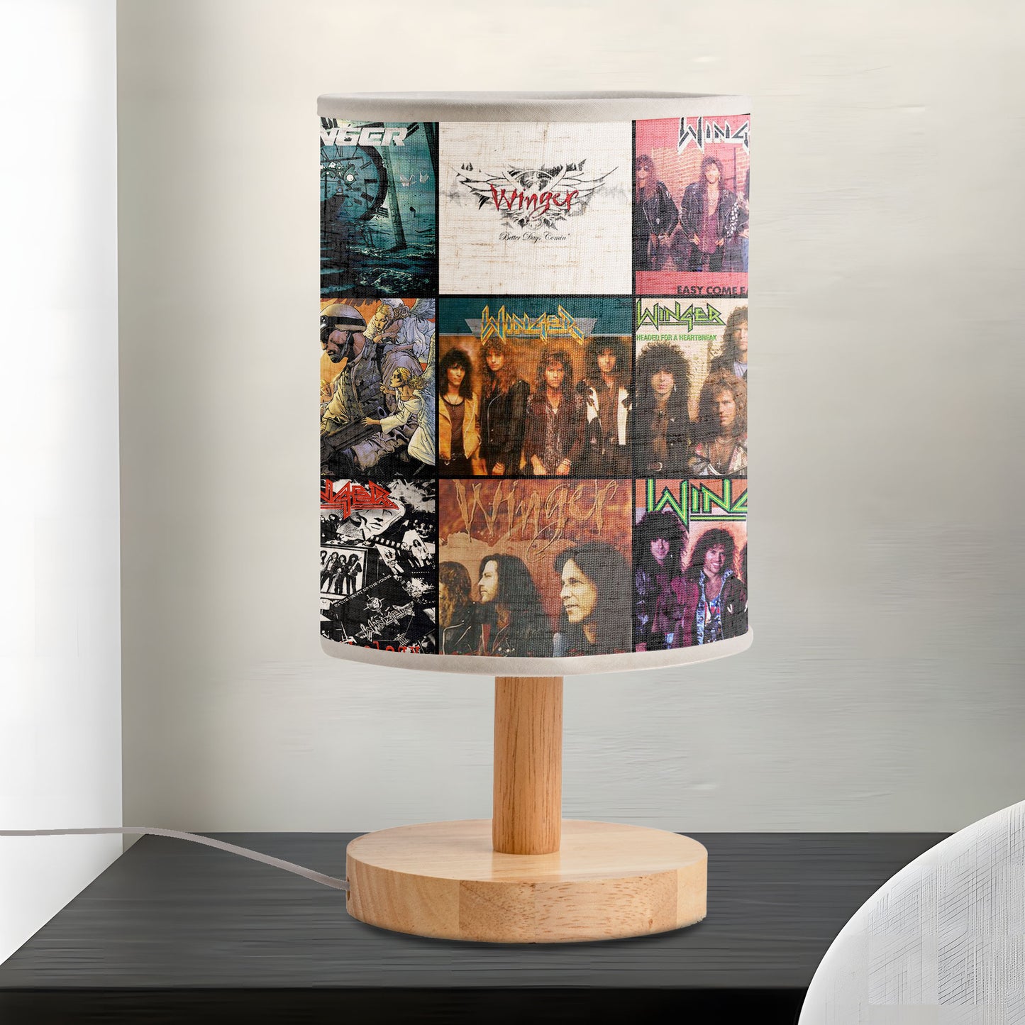 ⚡ Winger Album Art Lamp – Rock Fire & Electric Passion