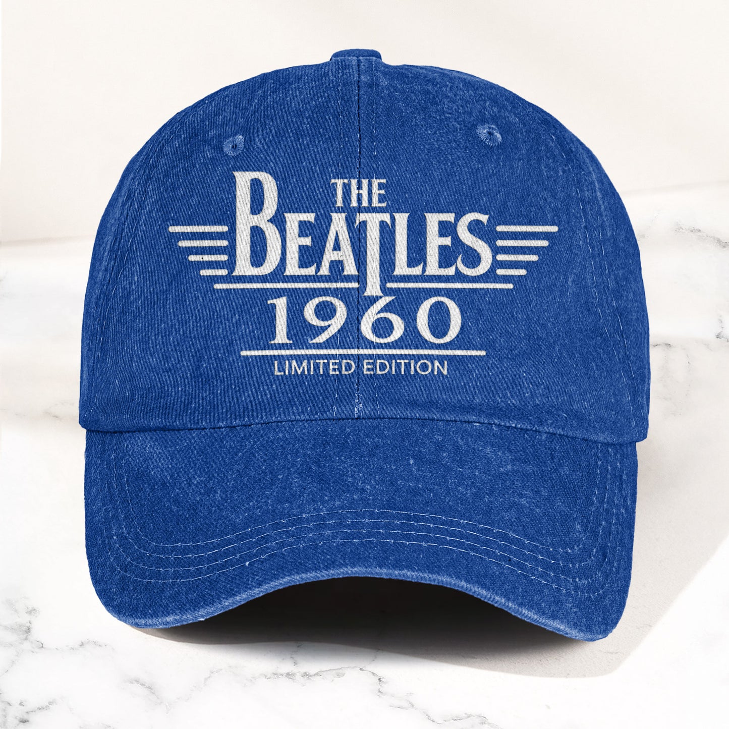 The Beatles Band Logo 1960 Denim Cap – Vintage Dad Cap Gift For Dad (With Box)