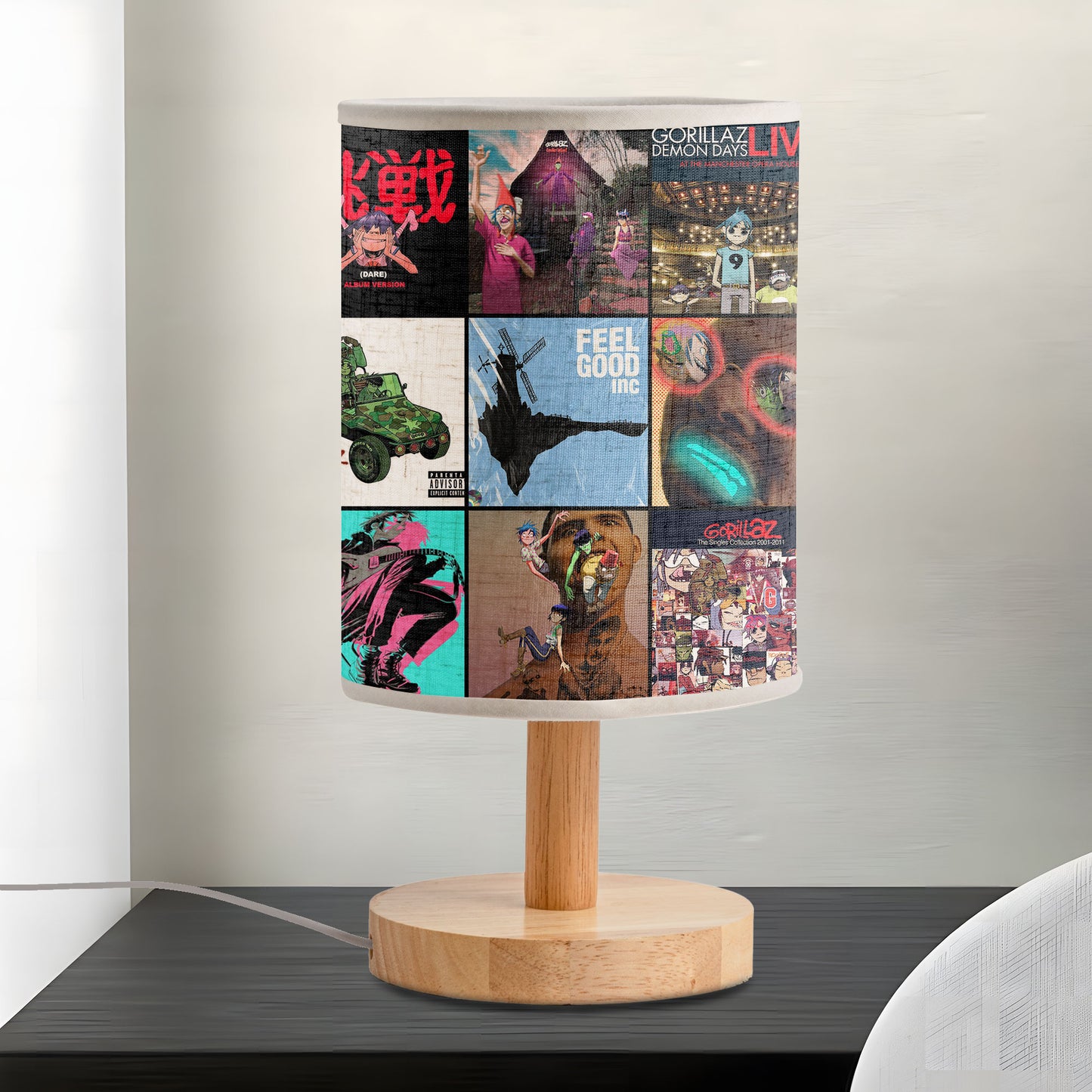 Gorillaz Fabric Lamp – Virtual Band Vibes