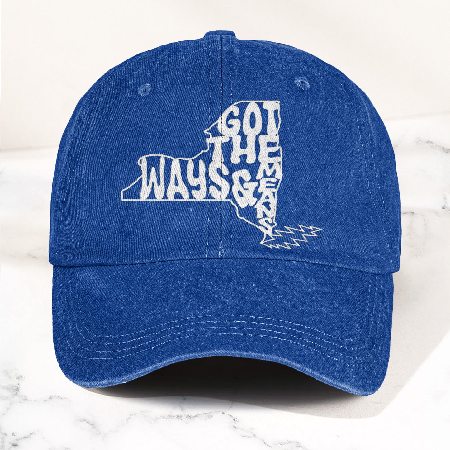 Grateful Dead Got The Ways & Means New York Denim Cap – Retro Rock Music Fan Cap (With Box)