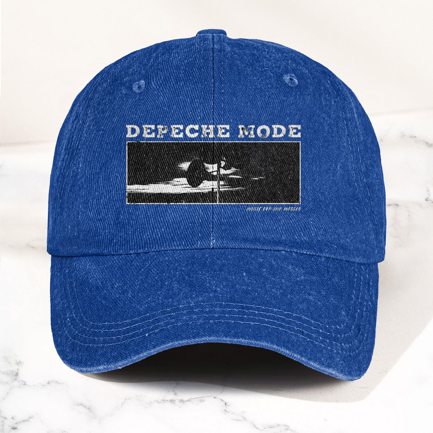 Music for the Masses Denim Cap – Retro Depeche Mode Merch Dad Hat (With Box)