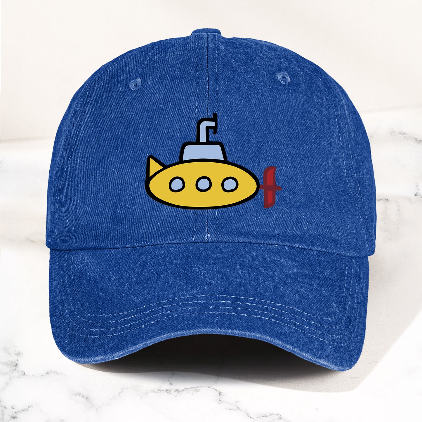 The Beatles Denim Cap – Yellow Submarine Minimalist Dad Hat ( With Box)