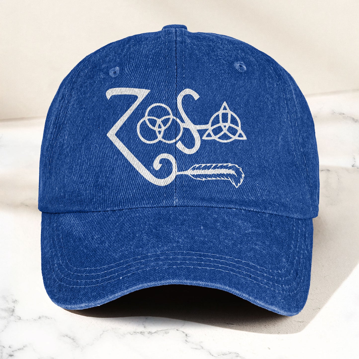 Led Zeppelin Denim Cap – Retro Classic Rock Music Inspired Dad Hat (With Box)