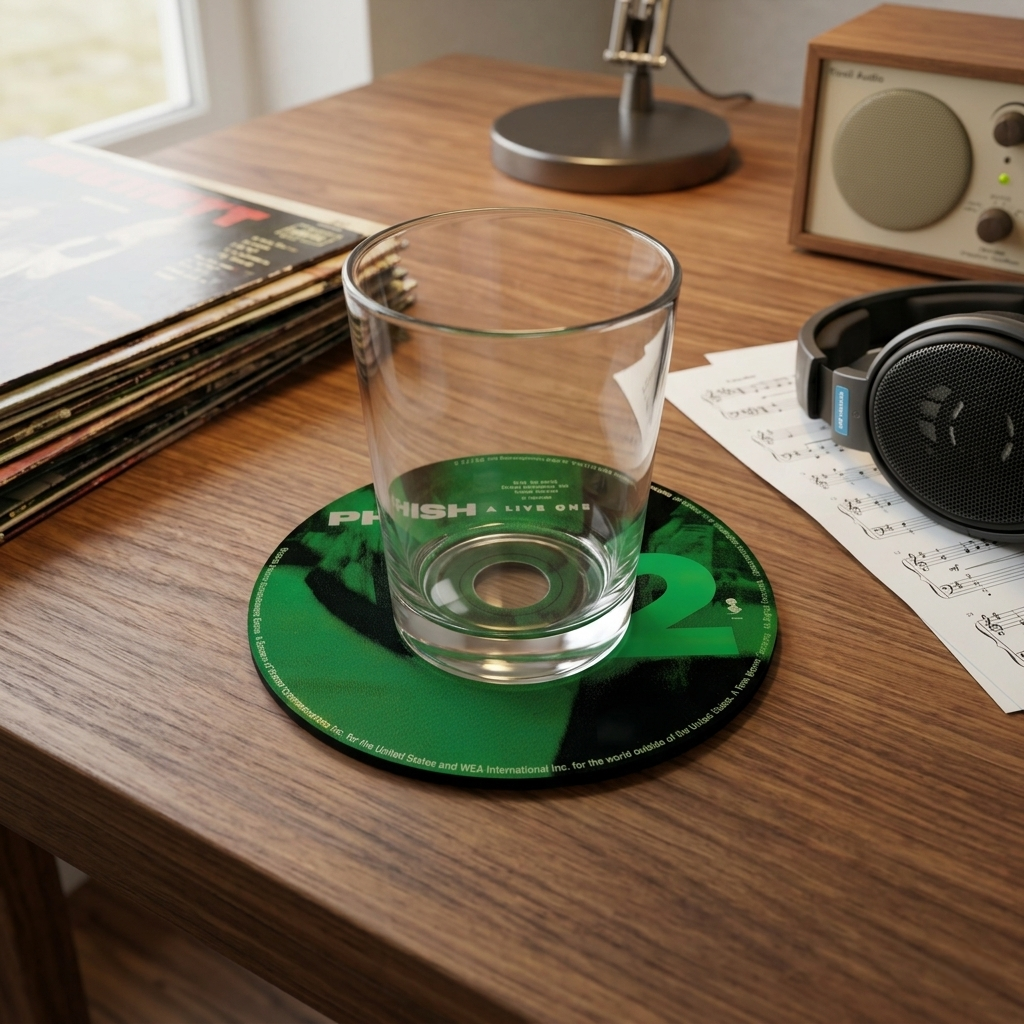 Music Album Coaster Set – Ceramic, Gift for Music Lovers
