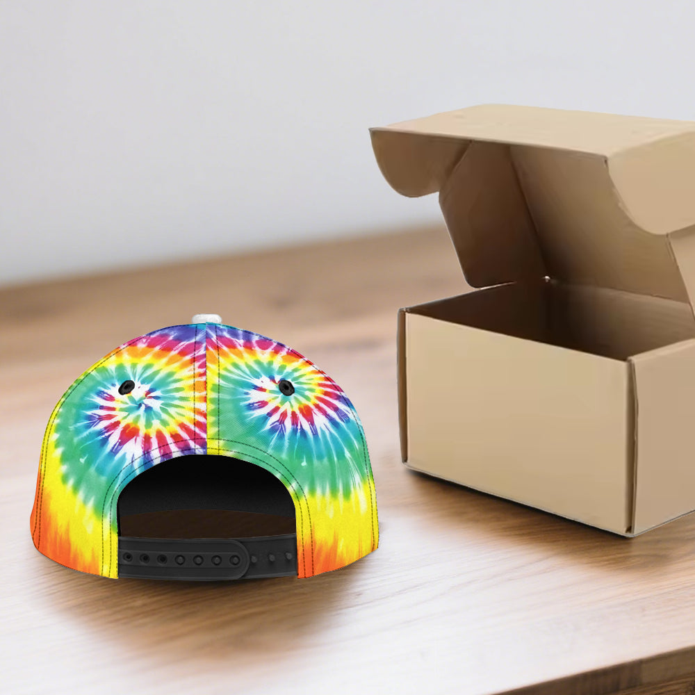 Grateful Dead Tie-Dye Cap – “Grateful Dad” Dancing Bears Hat