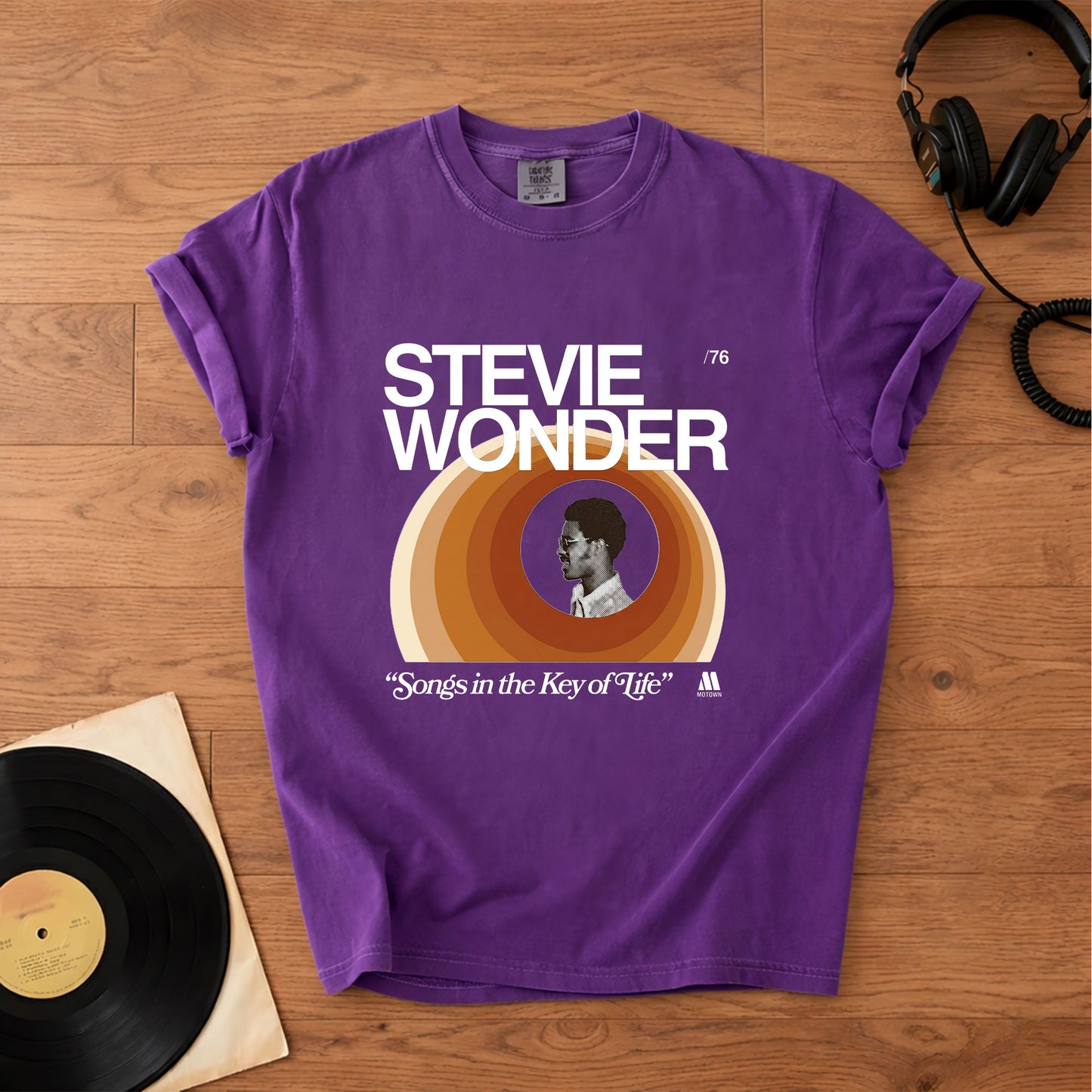 Stevie Wonder Songs in the Key of Life Vintage Tee Unisex T-Shirt – Retro Rock Music Bands Merch Tee