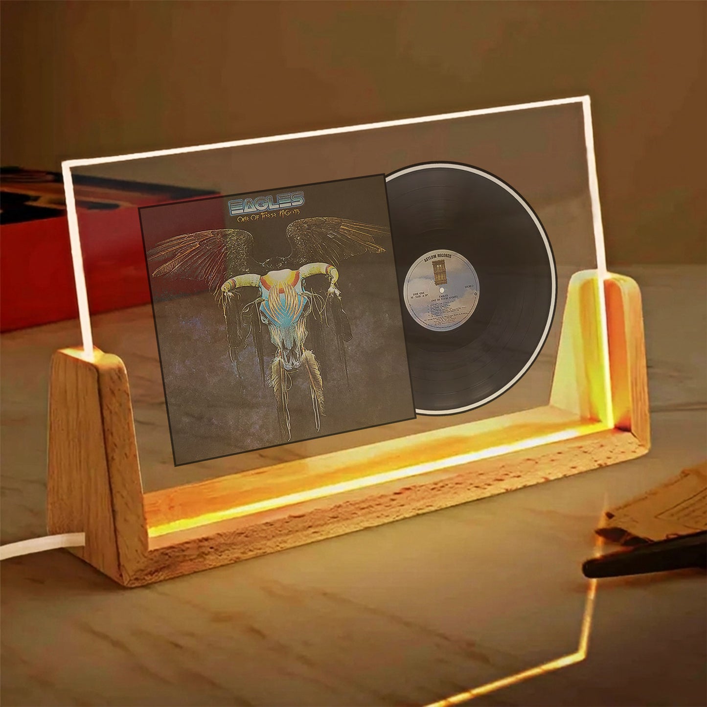 Eagles Desperado Album Acrylic Light – Classic Country Rock Vinyl LED Display for Music Fans