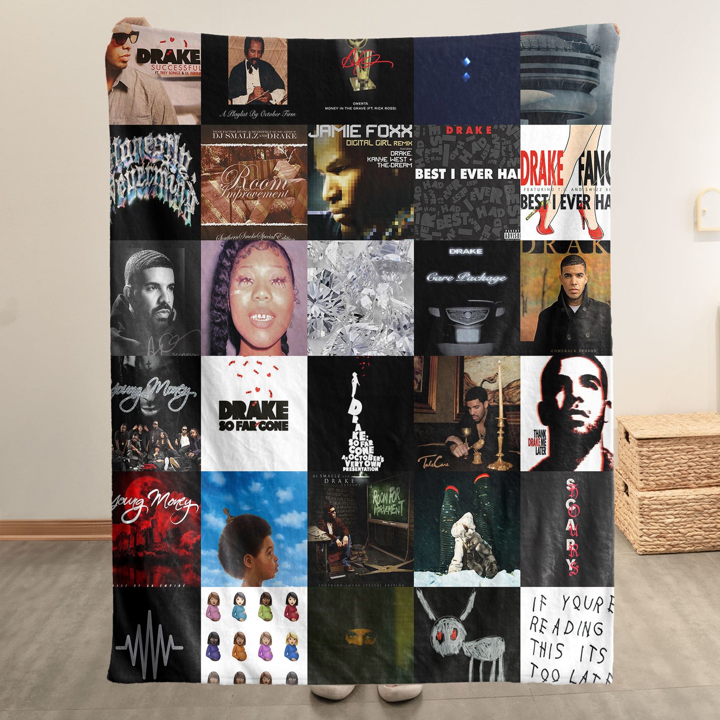 Drake Sherpa Blanket – A Luxe Tribute to Every Era of an Icon