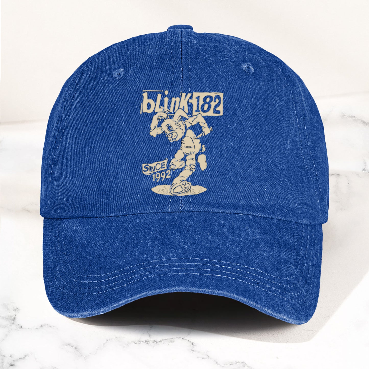 Blink-182 Denim Cap – Bunny “Since 1992” Vintage Dad Hat (With Box)