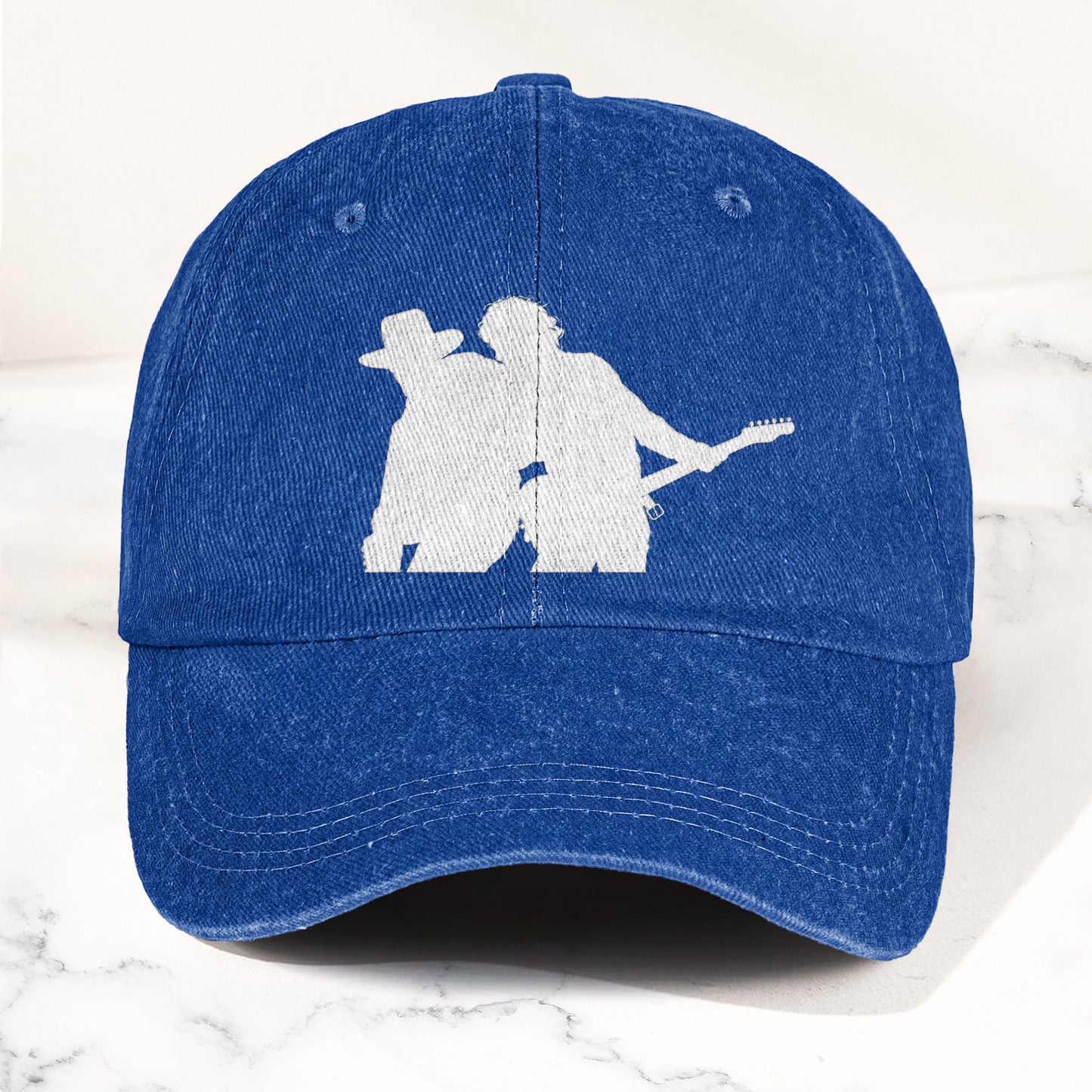 Bruce Springsteen And Clarence Clemons Denim Cap – Retro Rock Music Fan Cap (With Box)