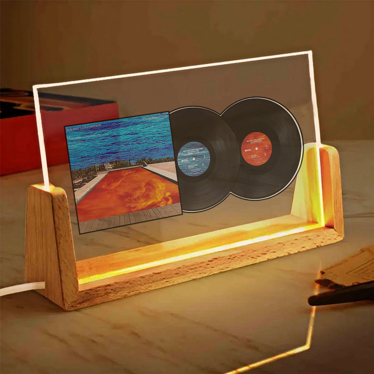 Red Hot Chili Peppers Stadium Arcadium Acrylic Light – Iconic Double Album Vinyl LED Display