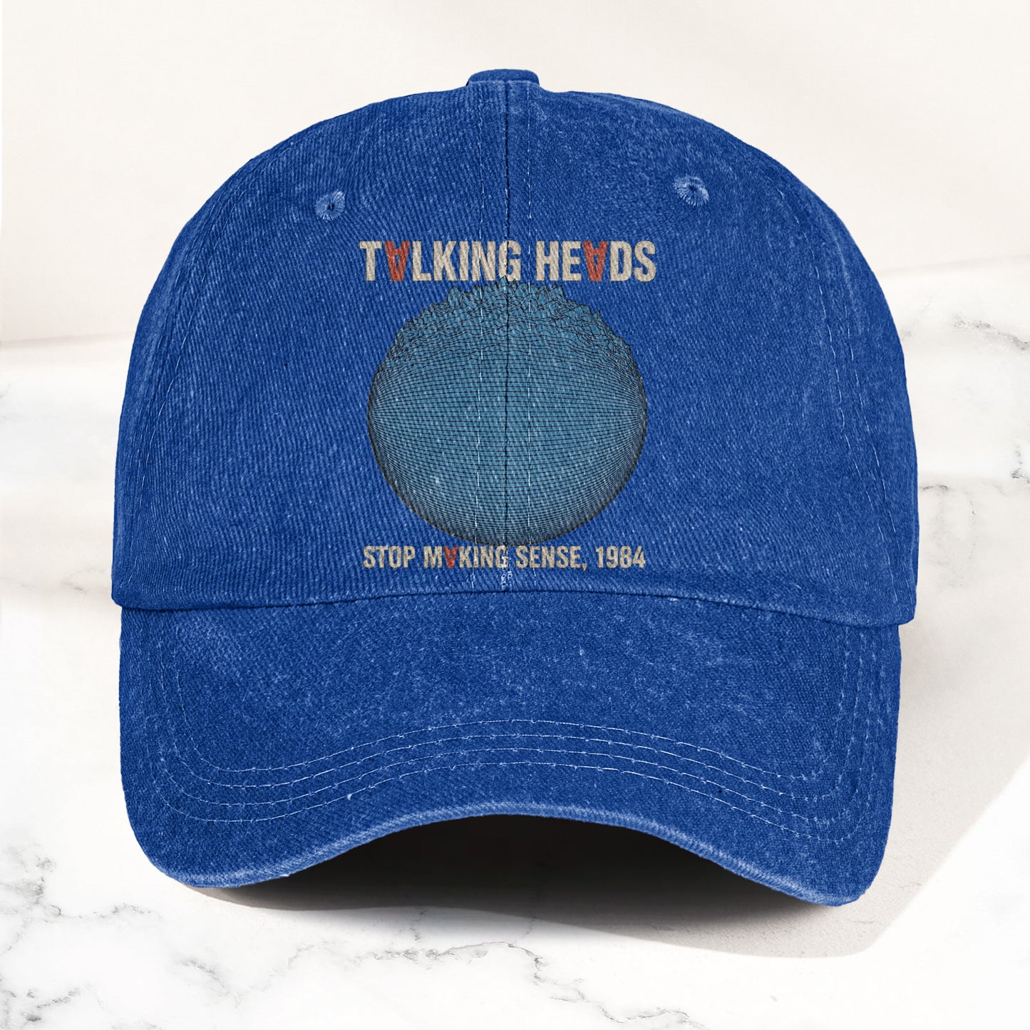 Talking Heads Stop Making Sense 1984 Graphic Denim Cap – Retro Rock Music Fan Cap (With Box)
