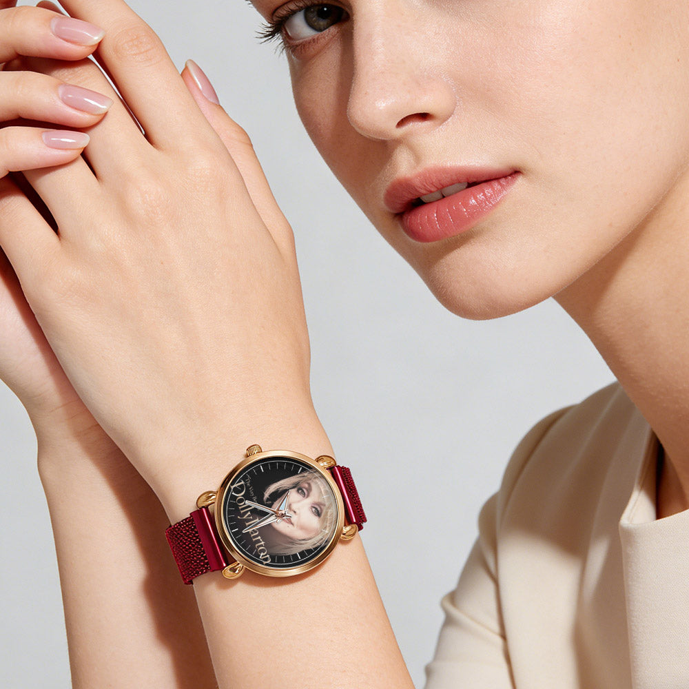 Dolly Parton Vintage Portrait Watch – Classic Country Icon Design Available
