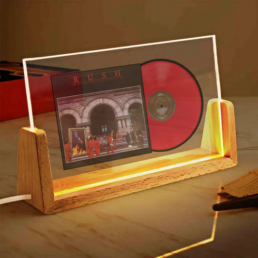 Rush Moving Pictures Acrylic Light – Iconic Album Cover Red Vinyl LED Display for Rock Fans