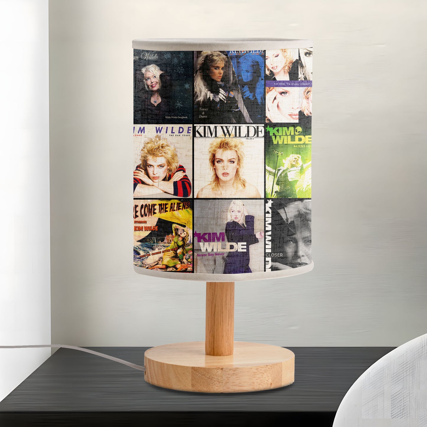 Kim Wilde Fabric Lamp – 80s Pop Icon Album Art Collection
