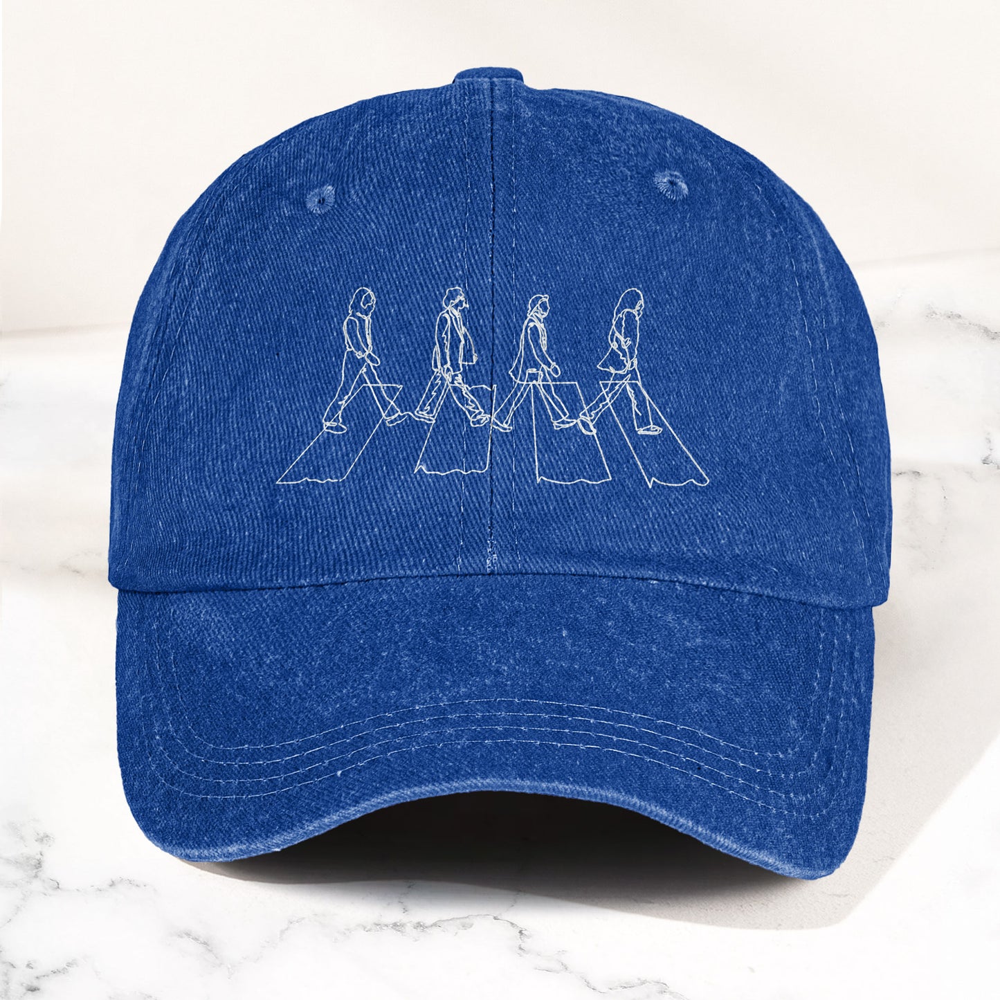 Abbey Road The Beatles Denim Dad Cap – Iconic Album Design (With BOX)